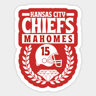 Kansas City Chiefs Mahomes 15 Helmet American Football Sticker